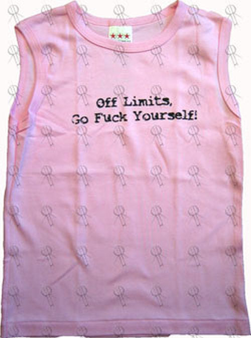 HOT WATER MUSIC - Pink 'Off Limits' Girls' Tank Top - 1