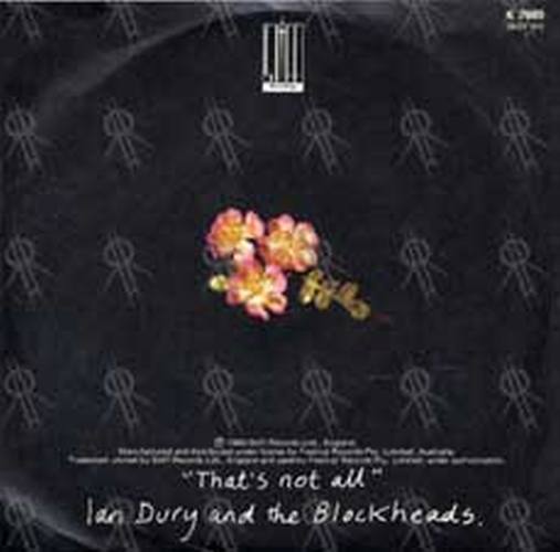 IAN DURY AND THE BLOCKHEADS - I Want To Be Straight - 2