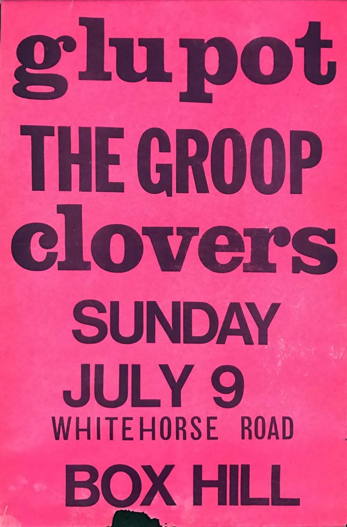 Glu Pot, Box Hill Town Hall, Melbourne, 9th July 1967 Show Poster