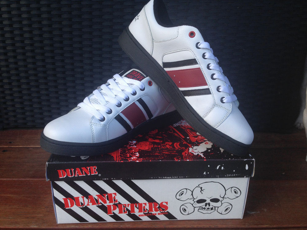 Commie Design White Skate Shoes