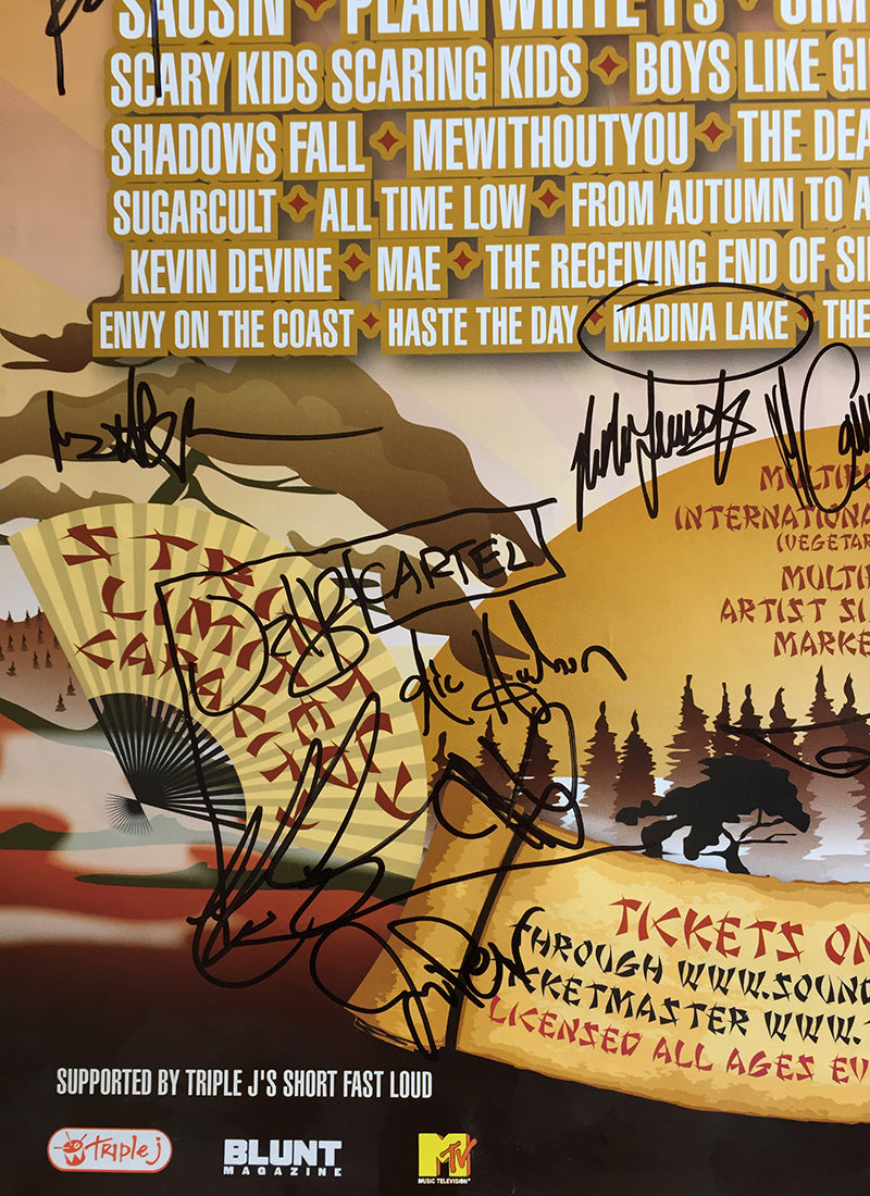 Soundwave 2008 Autographed Tour Poster