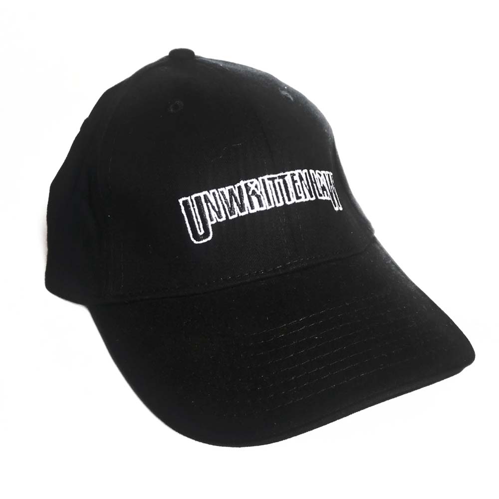 Black Logo Fitted Baseball Cap