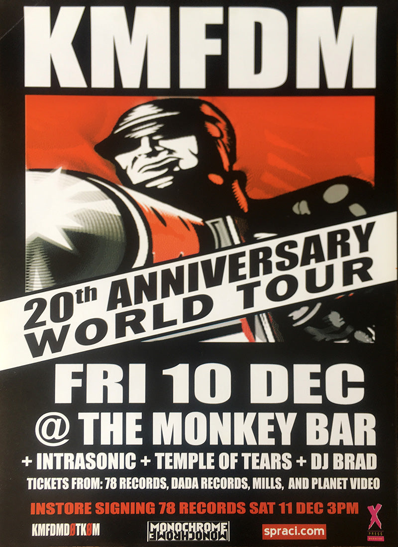 The Monkey Bar, Perth, Australia, 10 December 2004 Show Poster