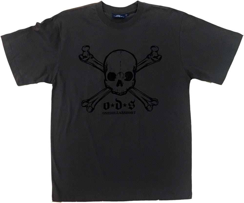 Skull And Crossbones Logo Charcoal T-Shirt