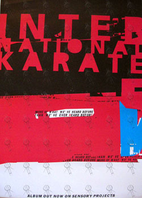 INTERNATIONAL KARATE - Self Titled Album Promo Poster - 1