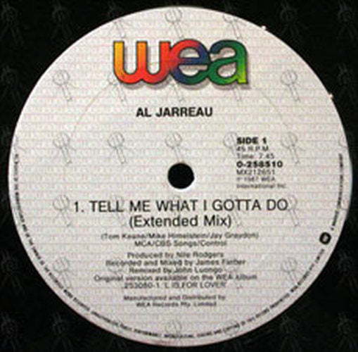 JARREAU-- AL - Tell Me What I Gotta Do - 2