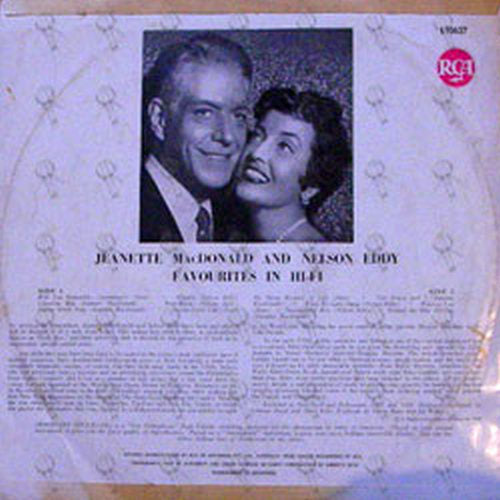 JEANETTE MacDONALD &amp; NELSON EDDY - Favourites In Hi-Fi - 2