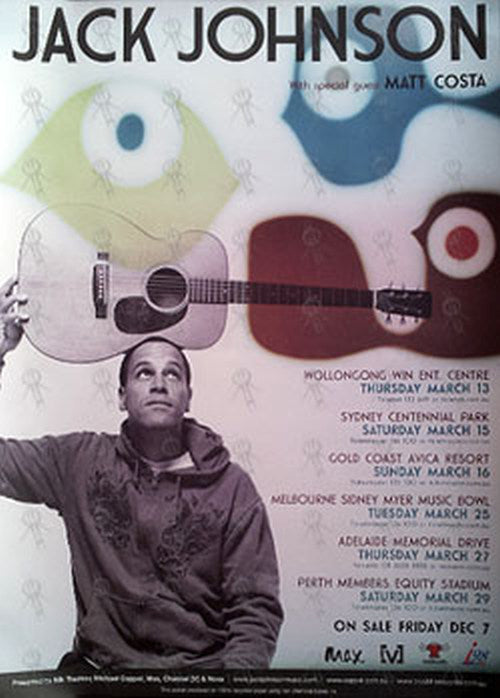 JOHNSON-- JACK - March 2008 Australian Tour Poster - 1