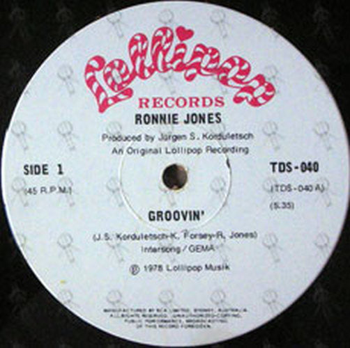 JONES-- RONNIE - Groovin&#39; - 2