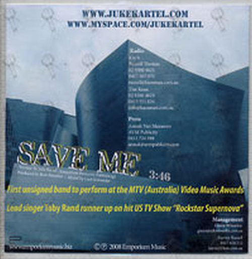 JUKE KARTEL - Save Me - 2