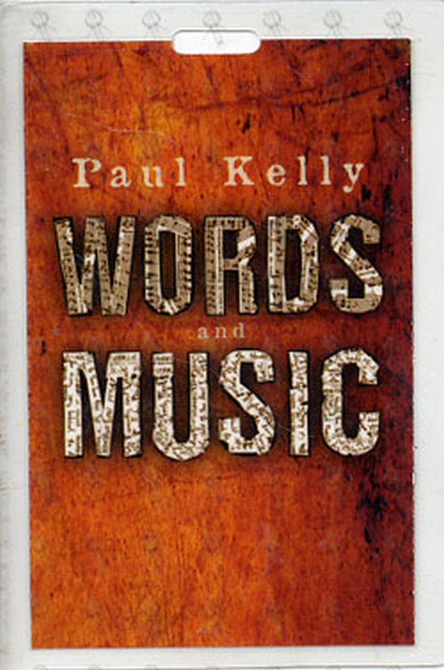 KELLY-- PAUL - &#39;Words And Music&#39; Promo Laminate - 1