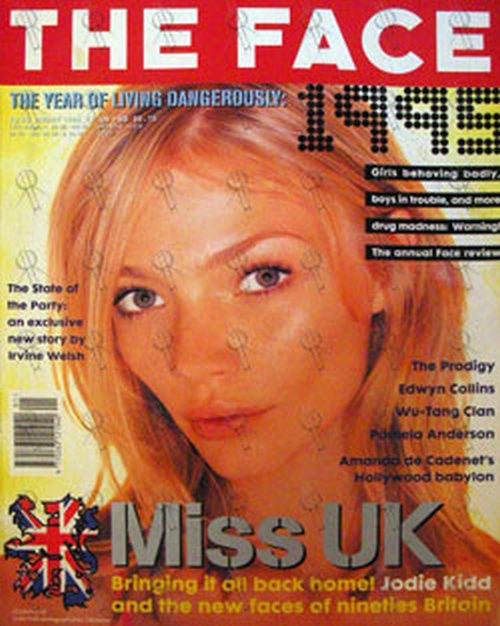 KIDD-- JODIE - &#39;The Face&#39; - January 1996 - No. 88 - Jodie Kidd On Front Cover - 1