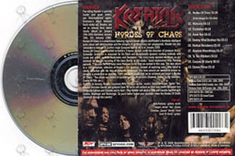 KREATOR - Hordes Of Chaos - 2