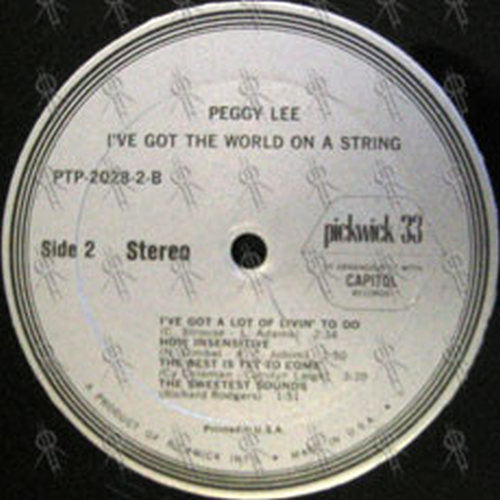 LEE-- PEGGY - Once More With Feeling / I&#39;ve Got The World On A String - 4