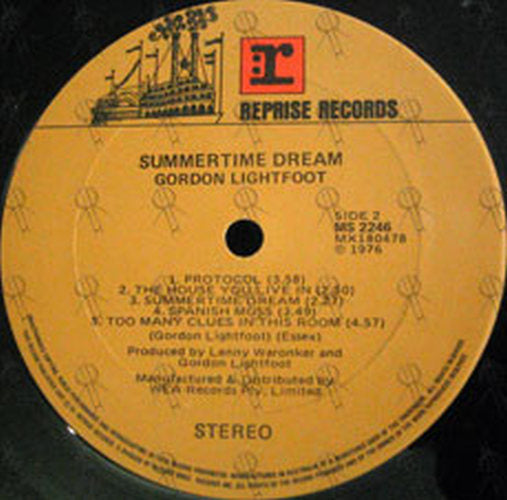 LIGHTFOOT-- GORDON - Summertime Dream - 3