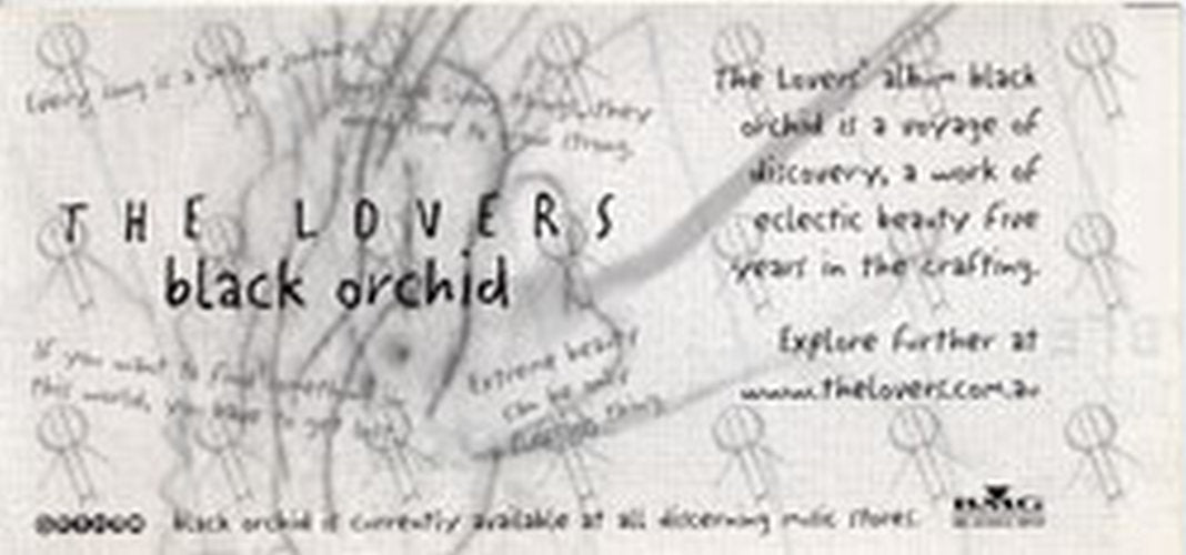 LOVERS-- THE - &#39;Black Orchid&#39; Album Sticker - 2