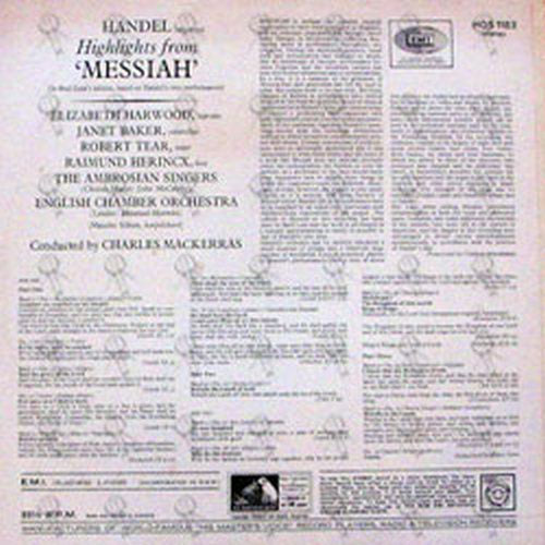 MACKERRAS-- CHARLES - Handel: Highlights From Messiah - 2