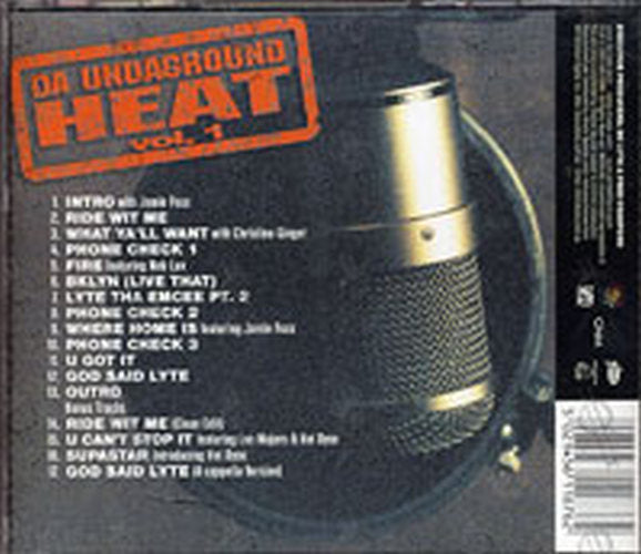 MC LYTE is LYTRO - Da Undaground Heat Vol.1 - 3