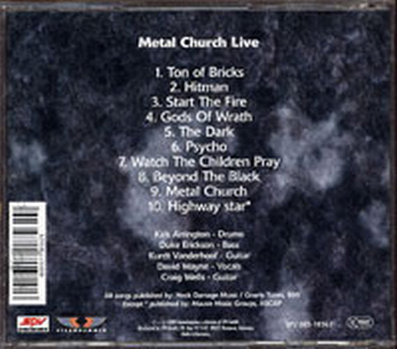 METAL CHURCH - Live - 2