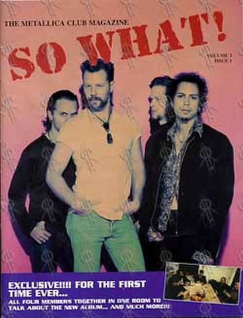 METALLICA - &#39;So What&#39; Fan Club Magazine - 1