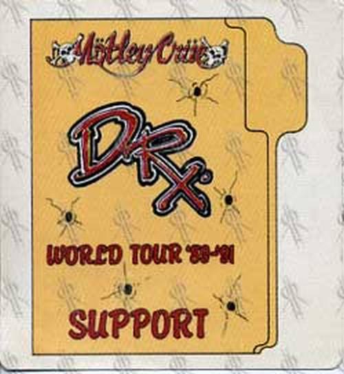 MOTLEY CRUE - &#39;Dr Feelgood&#39; 1989-1991 World Tour Support Pass - 2