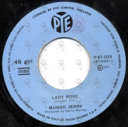 MUNGO JERRY - Lady Rose - 2