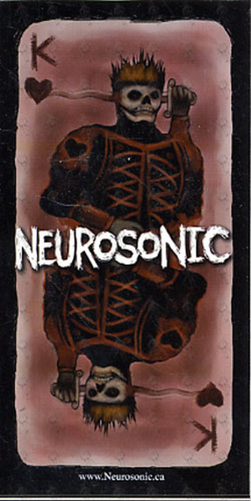 NEUROSONIC - &#39;Playing Card&#39; Design Promo Sticker - 1