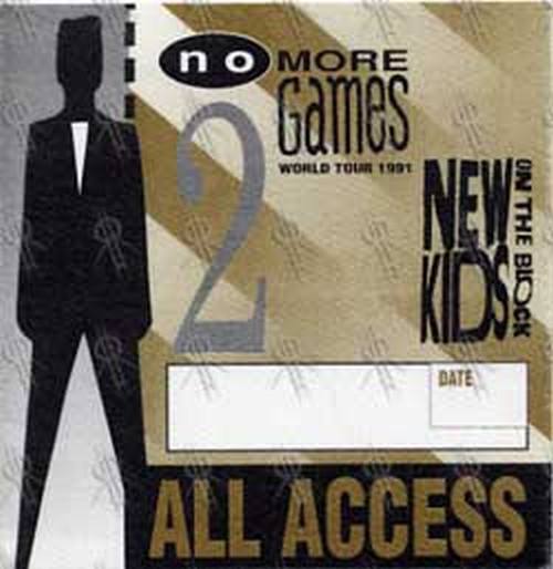 NEW KIDS ON THE BLOCK - 'No More Games' 1991 World Tour All Access Pass - 1