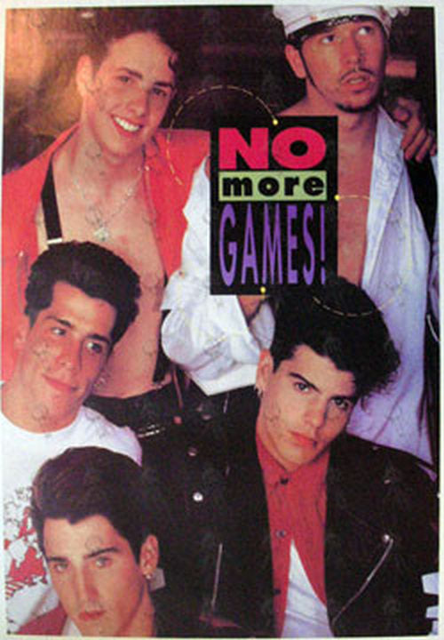 NEW KIDS ON THE BLOCK - &#39;No More Games&#39; Promo Poster - 1