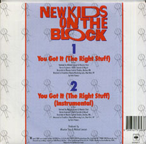 NEW KIDS ON THE BLOCK - You Got It (The Right Stuff) - 2