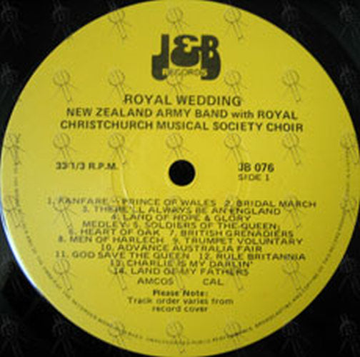 NEW ZEALAND ARMY BAND - Royal Wedding - 3