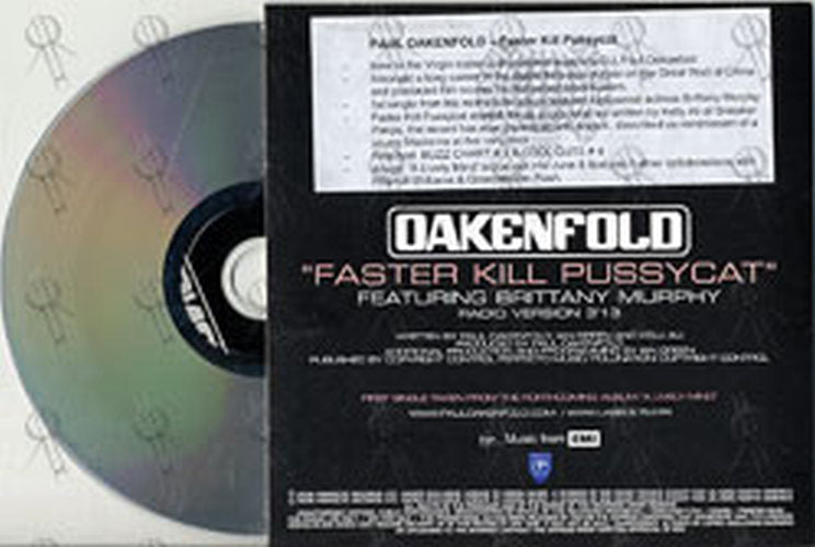 OAKENFOLD-- PAUL - Faster Kill Pussycat (Featuring Brittany Murphy) - 2