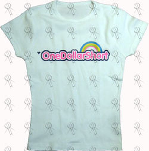 ONE DOLLAR SHORT - White &#39;Rainbow Brite&#39; Style Logo Girls&#39; T-Shirt - 1