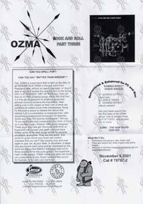 OZMA - Songs From &#39;Rock And Roll Part Three&#39; - 2