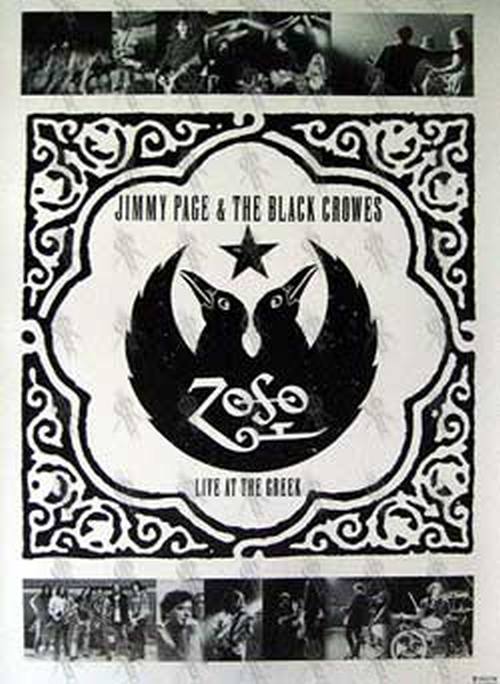 PAGE-- JIMMY &amp; THE BLACK CROWES - &#39;Live At The Greek&#39; Poster - 1