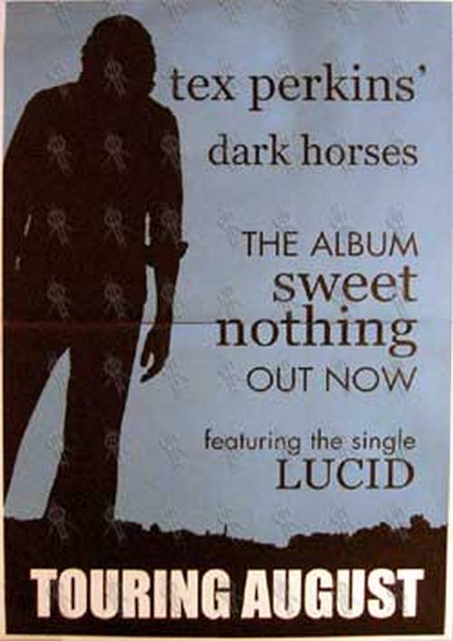 PERKINS-- TEX DARK HORSES - &#39;Sweet Nothing&#39; Album Poster - 1