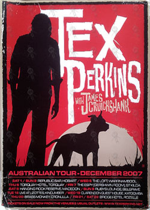 PERKINS-- TEX - November 2007 Australian Tour Poster - 1