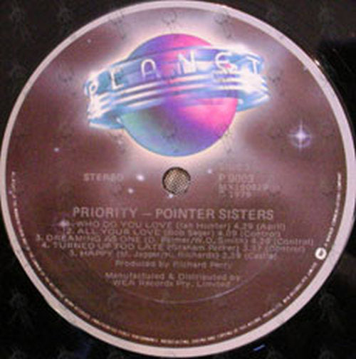 POINTER SISTERS - Priority - 3