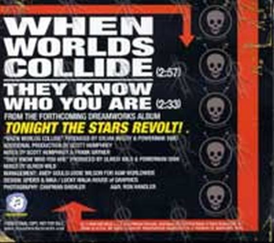 POWERMAN 5000 - When Worlds Collide/They Know Who You Are - 2