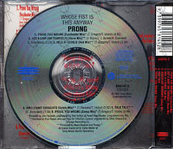 PRONG - Whose Fist Is This Anyway - 2