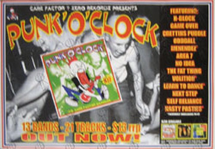 PUNK O&#39;CLOCK - &#39;Punk O&#39;Clock&#39; Compilation Poster - 1