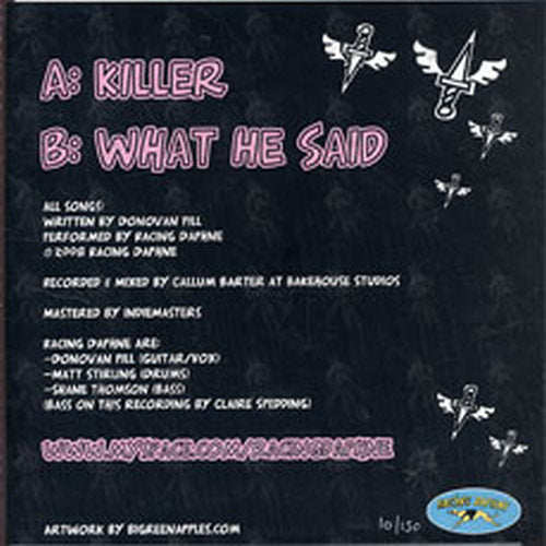 RACING DAPHNE - Killer / What He Said - 2