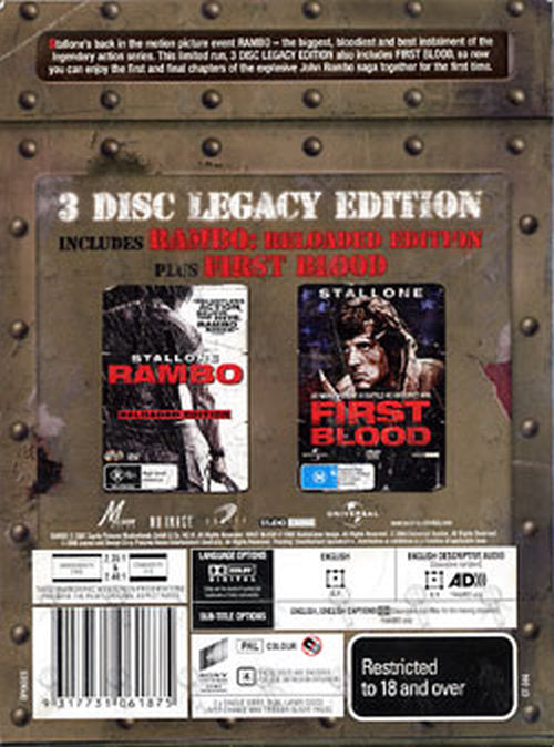 RAMBO - 3 Disc Legacy Edition - 2