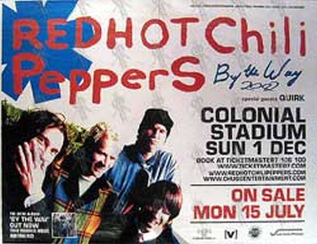 RED HOT CHILI PEPPERS - &#39;By The Way 2002&#39; Tour/Gig Poster - 1