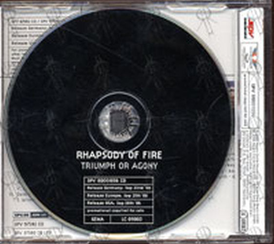 RHAPSODY OF FIRE - Triumph Or Agony - 2