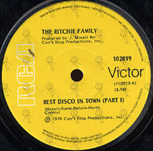 RITCHIE FAMILY-- THE - Best Disco In Town - 2