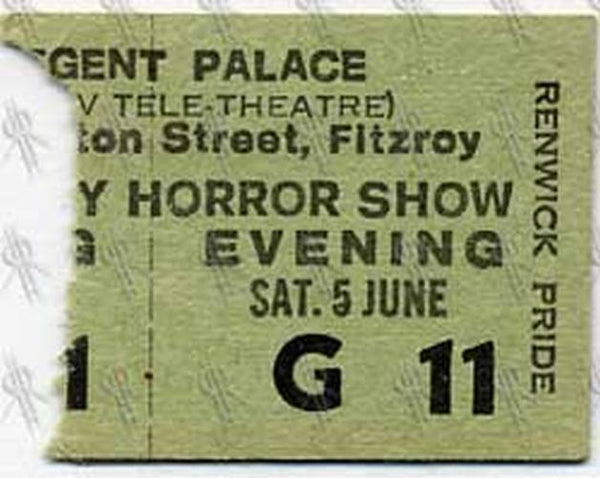 Original Screening Ticket Stub - Rare Records Au