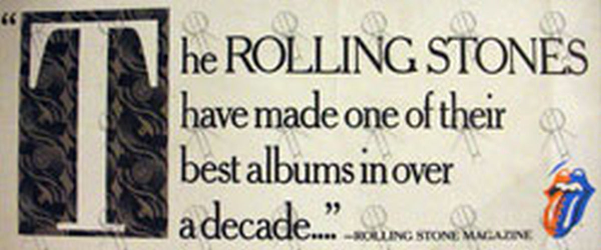 ROLLING STONES - &#39;Album Of The Decade&#39; Banner Style Poster - 1