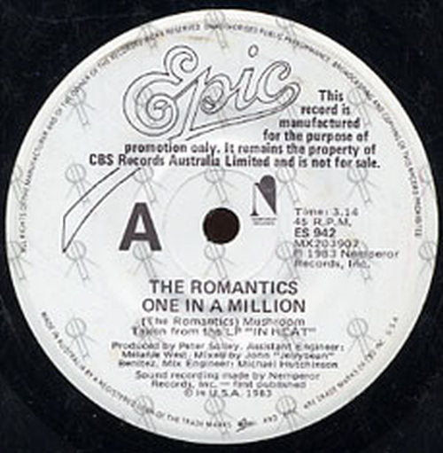 ROMANTICS-- THE - One In A Million - 2