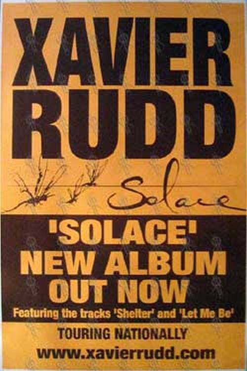 RUDD-- XAVIER - &#39;Solace&#39; Album Poster - 1